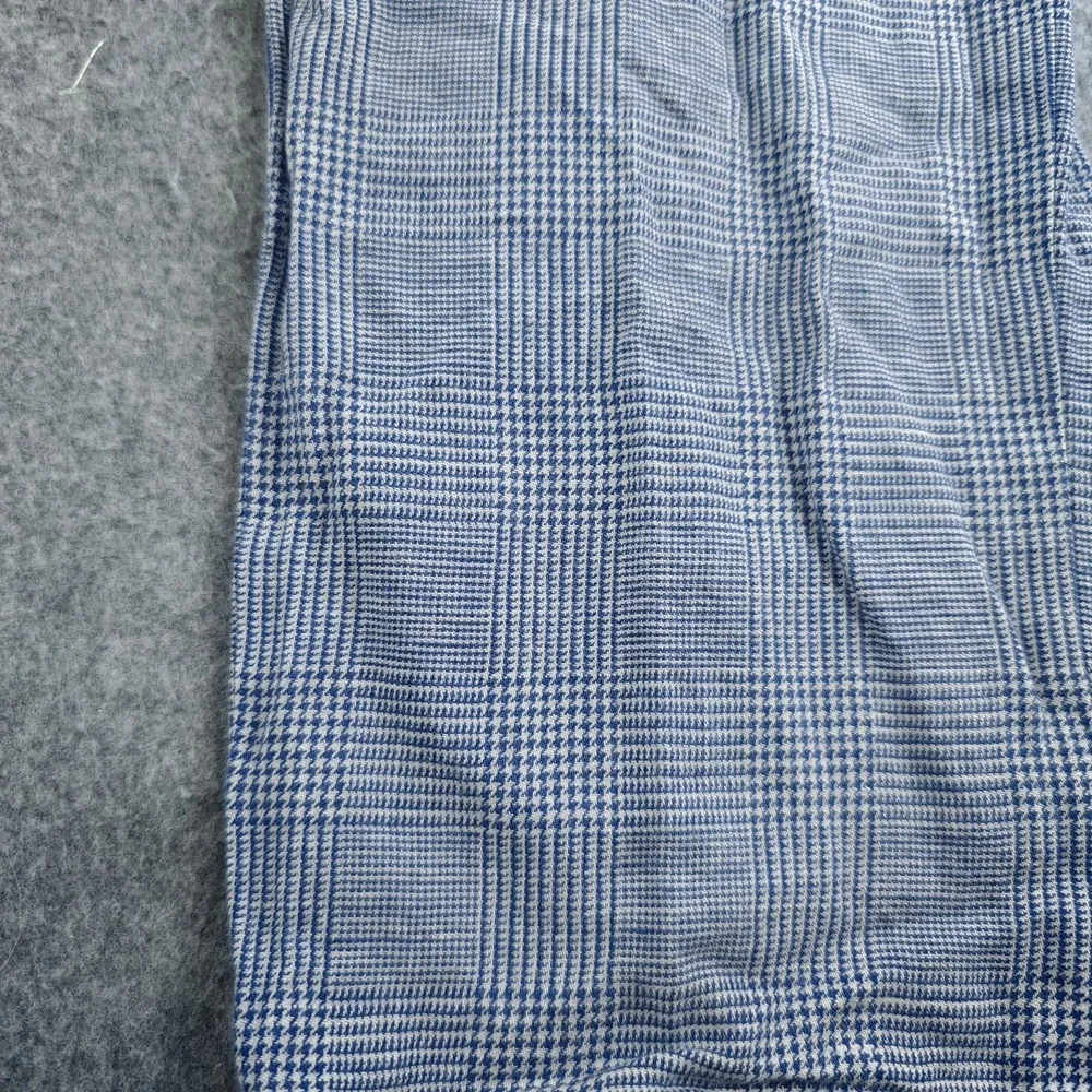 Brooks Brothers Dress Pants Mens 36x30 Milano Blue Houndstooth Linen Blend